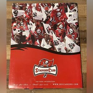 Tampa Bay Buccaneers Stadium Club Promo Book. Large 12.5”x11” with Photos & More